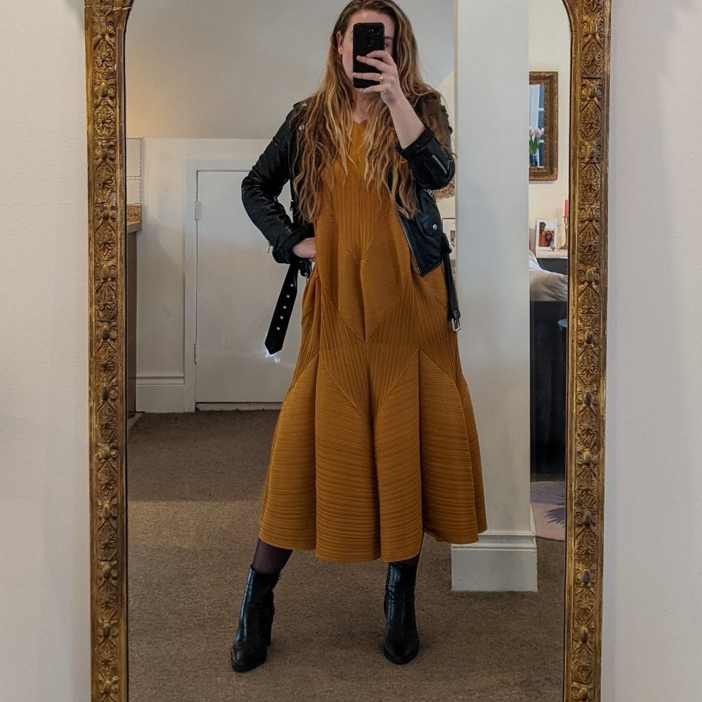 Mustard Midi Dress